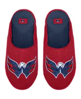 Men's Foco Washington Capitals Big Logo Colorblock Mesh Slippers