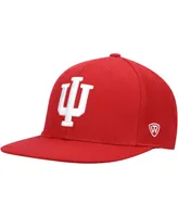 Men's Top of the World Crimson Indiana Hoosiers Team Color Fitted Hat