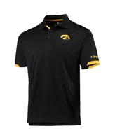 Men's Colosseum Black Iowa Hawkeyes Santry Polo Shirt