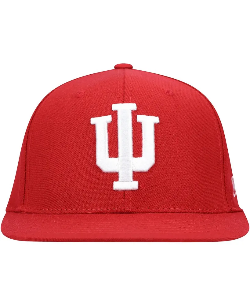 Men's Top of the World Crimson Indiana Hoosiers Team Color Fitted Hat