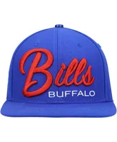 Men's Pro Standard Royal Buffalo Bills Script Wordmark Snapback Hat