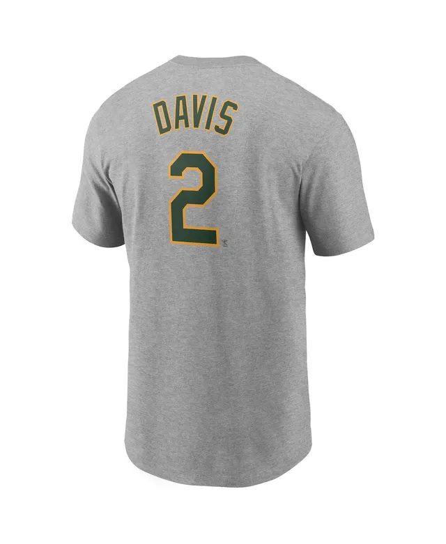 Khris Davis Oakland Athletics Nike Name & Number Team T-Shirt - Heathered Gray