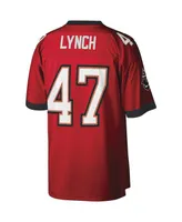 Men's Mitchell & Ness John Lynch Red Tampa Bay Buccaneers Legacy Replica Jersey