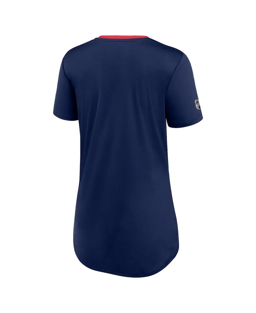 Women's Fanatics Navy Washington Capitals Authentic Pro Locker Room T-shirt