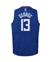 Big Boys Nike Paul George Royal La Clippers 2021/22 Diamond Swingman Jersey - Icon Edition