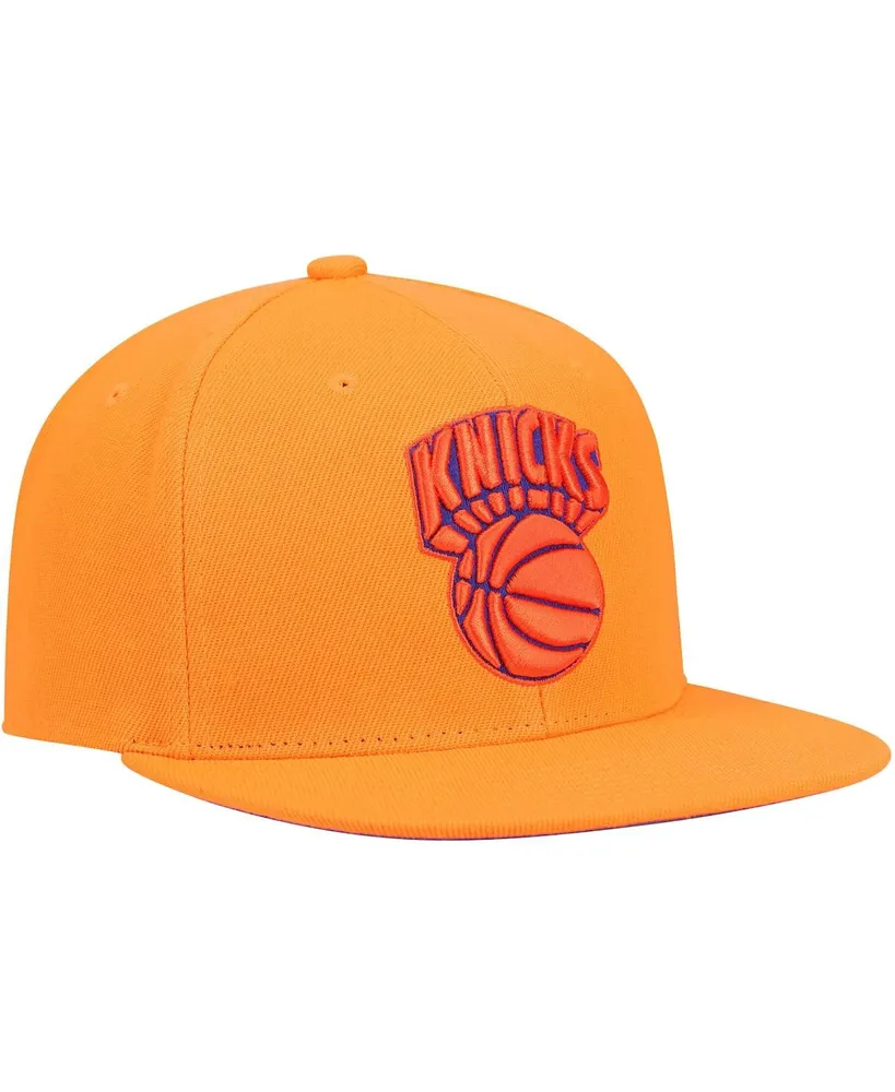 Men's Mitchell & Ness Orange New York Knicks Hardwood Classics Tonal Snapback Hat