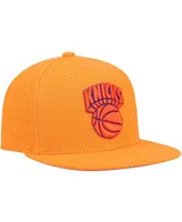 Men's Mitchell & Ness Orange New York Knicks Hardwood Classics Tonal Snapback Hat