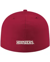 Men's New Era Crimson Indiana Hoosiers Basic 59FIFTY Team Fitted Hat