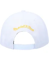 Men's Mitchell & Ness White Los Angeles Lakers Hardwood Classics Swingman Pop Snapback Hat