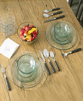 French Home Bistro Abstract Butterfly Stainless Steel 16 Piece Flatware Set, Service for 4