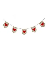 National Tree Company Hearts Jute Garland, 72"