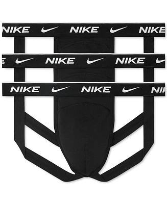 Nike Men's 3-Pk. Dri-fit Essential Cotton Stretch Jock Strap