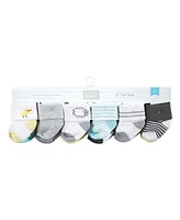 Hudson Baby Baby Boys Hudson Unisex Cotton Rich Newborn and Terry Socks, Farm 12-Pack, 0-6 Months