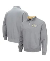 Men's Colosseum Georgia Tech Jackets Tortugas Logo Quarter-Zip Pullover Jacket