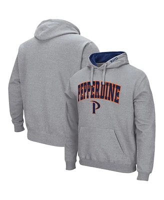 Colosseum Men's Pepperdine Waves Arch and Logo Pullover Hoodie