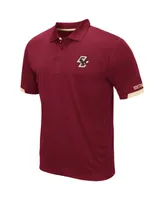 Men's Colosseum Maroon Boston College Eagles Logo Santry Polo Shirt