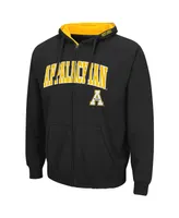 Men's Colosseum Black Appalachian State Mountaineers Arch Logo 3.0 Full-Zip Hoodie