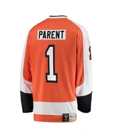 Men's Fanatics Bernie Parent Orange Philadelphia Flyers Premier Breakaway Retired Player Jersey