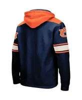 Men's Colosseum Navy Auburn Tigers 2.0 Lace-Up Hoodie