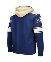 Men's Colosseum Navy Midshipmen 2.0 Lace-Up Pullover Hoodie