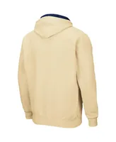 Men's Colosseum Gold-Tone Georgia Tech Yellow Jackets Arch Logo 3.0 Full-Zip Hoodie