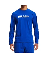 Men's Brady Brady Blue Wordmark Long Sleeve T-shirt
