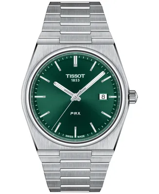 Tissot Men's Prx Silver-Tone Stainless Steel Bracelet Watch 40mm
