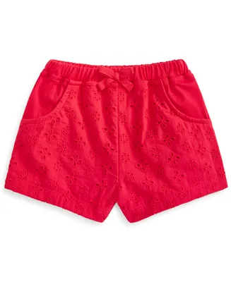 First Impressions Baby Girls Eyelet Shorts, Created for Macy's