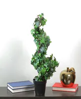 Northlight Potted English Ivy Spiral Artificial Topiary Christmas Tree - Unlit