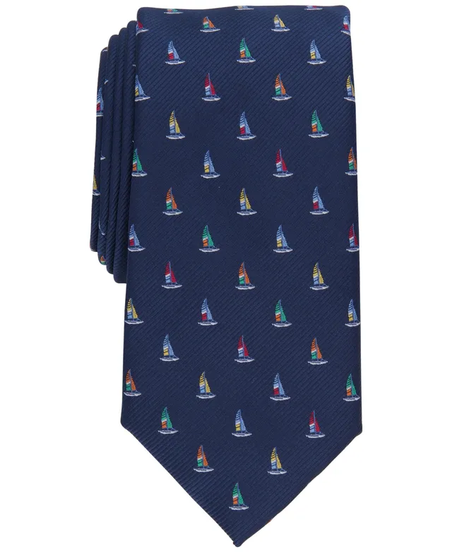BluewithSilverInsigniaPhillips  🆕 Club Room Navy Sailboat Tie main image 2