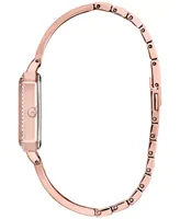 Citizen Eco-Drive Women's Crystal Rose Gold-Tone Stainless Steel Bangle Watch 23mm - Pink Gold