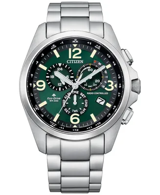 Citizen Eco-Drive Men's Chronograph Promaster Land Stainless Steel Bracelet Watch 45mm