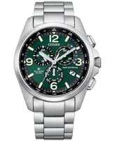 Citizen Eco-Drive Men's Chronograph Promaster Land Stainless Steel Bracelet Watch 45mm - Silver