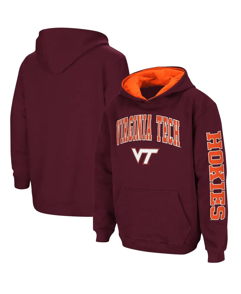 Big Boys Colosseum Maroon Virginia Tech Hokies 2-Hit Team Pullover Hoodie