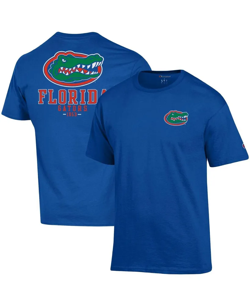 Men's Champion Royal Florida Gators Stack 2-Hit T-shirt