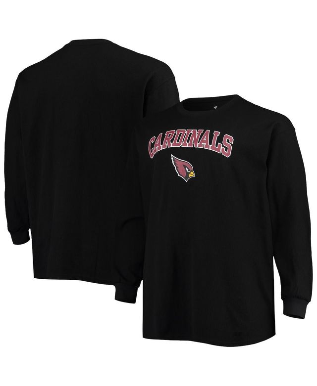 Men's Fanatics Black Arizona Cardinals Big and Tall Thermal Long Sleeve T-shirt