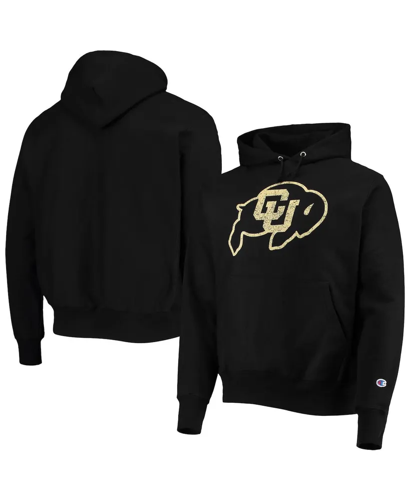 Men's Champion Black Colorado Buffaloes Vault Logo Reverse Weave Pullover Hoodie