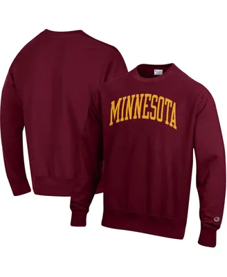 Men's Champion Maroon Minnesota Golden Gophers Arch Reverse Weave Pullover Sweatshirt