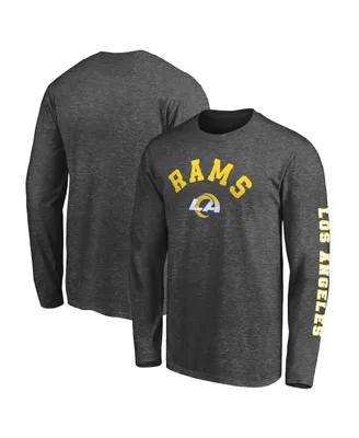 Men's Fanatics Heathered Charcoal Los Angeles Rams Big and Tall City Long Sleeve T-shirt