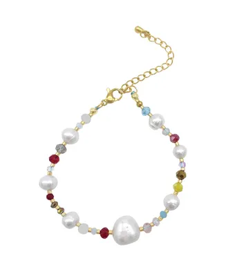 Adornia Freshwater Pearl and Color Mix Beaded Bracelet