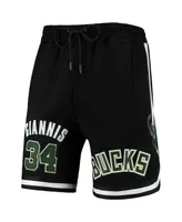 Men's Pro Standard Giannis Antetokounmpo Black Milwaukee Bucks Player Replica Shorts