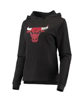 Women's Concepts Sport Heathered Black Chicago Bulls Hoodie and Pants Sleep Set