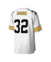 Men's Mitchell & Ness Franco Harris White Pittsburgh Steelers Legacy Replica Jersey