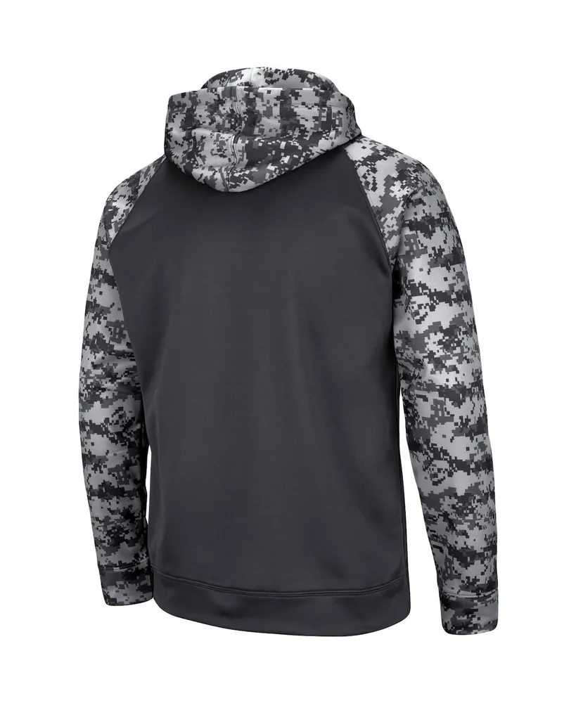 Men's Colosseum Charcoal San Jose State Spartans Oht Military-Inspired Appreciation Digital Camo Pullover Hoodie