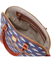 Dooney Bourke Denver Broncos Signature Domed Zip Satchel Purse