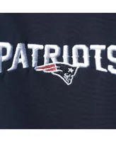 Men's Dunbrooke Navy and Gray New England Patriots Big Tall Alpha Full-Zip Hoodie Jacket
