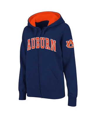 Women's Stadium Athletic Auburn Tigers Arched Name Full-Zip Hoodie