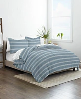 Home Collection 3 Piece Premium Ultra Soft Stripe Reversible Comforter Set