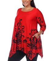 Plus Yanette Tunic Top