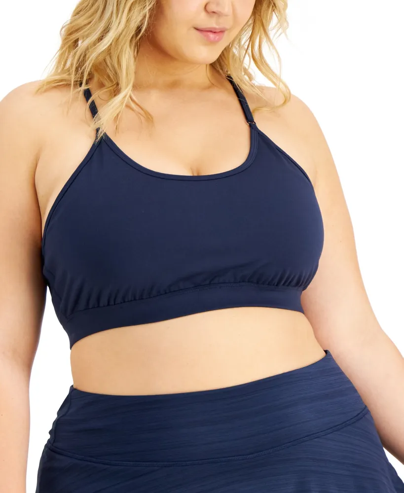 Id Ideology Plus Low Impact Sports Bra, Created for Macy's
